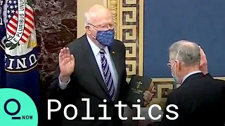 Patrick Leahy Sworn In as Presiding Officer In Trump s Second Impeachment Trial