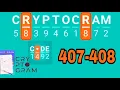 CRYPTOGRAM Word Logic Puzzles level 407 408