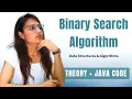 Binary Search Algorithm Theory Code DSA Placement Series