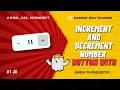 JavaScript Increment and Decrement Numbers JavaScript Projects HTML CSS and JavaScript