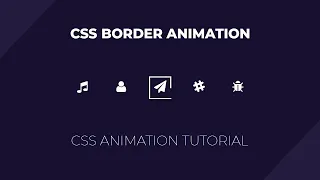 CSS Button Border Animation on Hover CSS Animation Tutorial