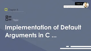 Implementation of Default function Arguments in C Variadic Functions 2