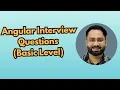 Angular Interview Questions Dependency Injection ngOnInit vs Constructor Input Output Part C