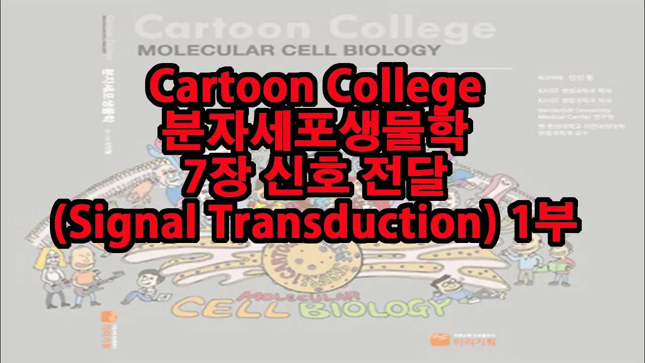 Cartoon College 분자세포생물학 7장 신호전달 1부