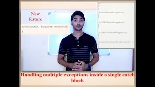 JAVA NEW FEATURE handling multiple exceptions inside a single catch block try and catch in java