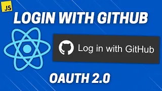GitHub Login With React GitHub APIs GitHub OAuth 2 0 Authentication