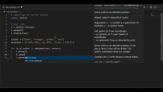 Microsoft Logo using Python Turtle