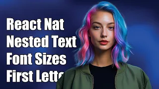 React Native Nested Text Different Font Sizes for Initial and First Letter