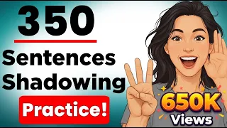 350 English Sentences Daily Life Conversation Shadowing Practice | English Speaking Practice