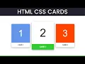 How to make HTML CSS Cards HTML CSS Tutorials For Beginners