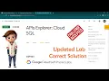 APIs Explorer Cloud SQL GSP423 Updated Lab Google Cloud Program