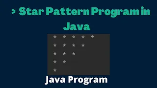 Star Pattern Programs in Java Java Program How to solve any Star Pattern Program