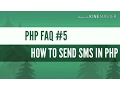 PHP FAQ - HOW TO SEND SMS IN PHP