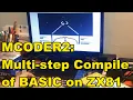 MCODER2 Multi-step Compile of Large BASIC Program Elite on 16K ZX81