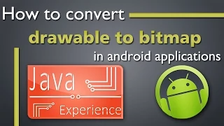 How to convert drawable to bitmap and vice versa in android