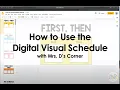 Digital Visual Schedule Google Slides for Special Ed Distance Learning Homeschool and Classroom
