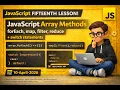 JavaScript Array Methods Lecture 15 forEach map filter reduce switch Case