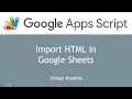 10 Import HTML in Google Sheets Google Apps Script Learn in 15 Minutes