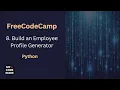 Build an Employee Profile Generator - FCC Python Course