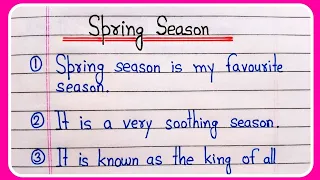 Download 10 lines on Spring season | Essay on Spring season in English | Spring season 10 lines essay writing MP3