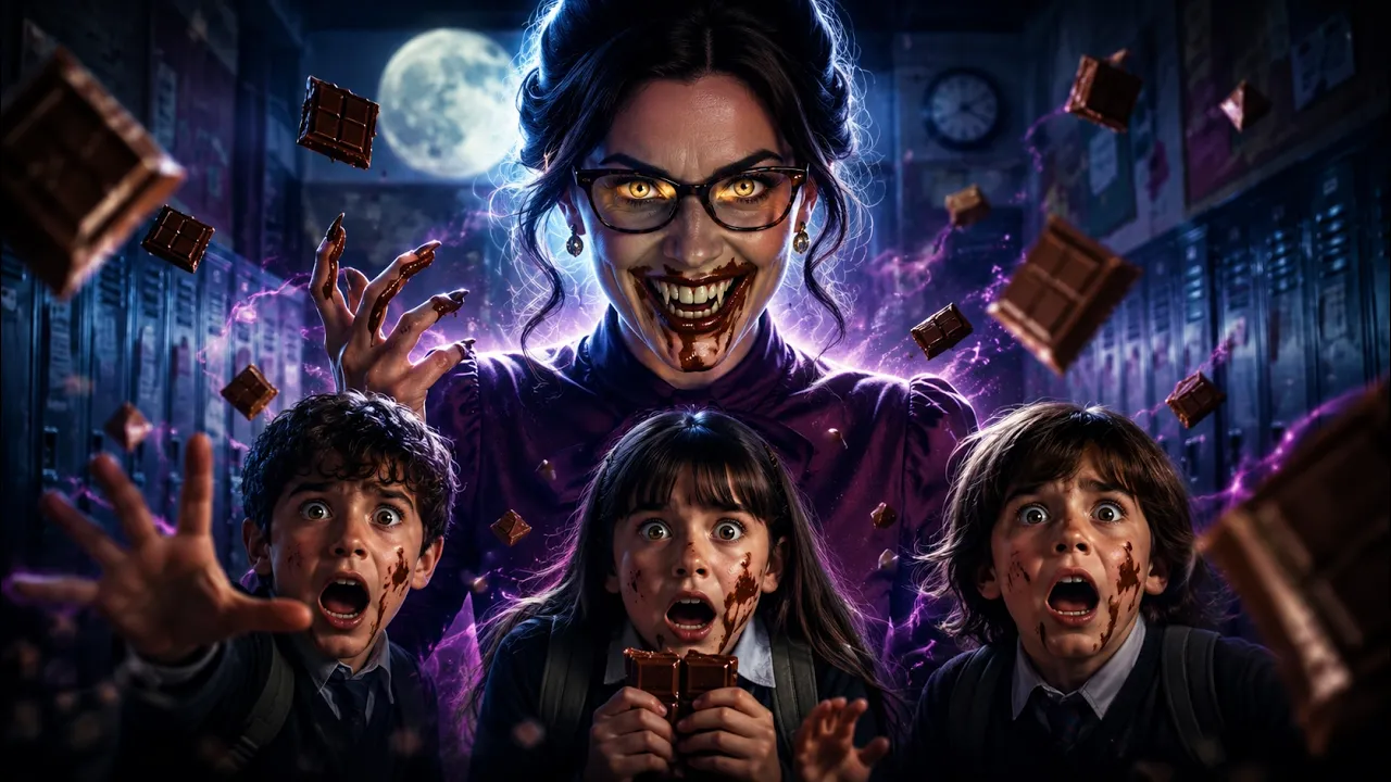 😱 He followed his teacher into the bathroom… and discovered she wasn’t human#película #movie poster