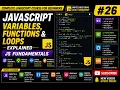 JavaScript Variables Functions Loops Explained JS Fundamentals