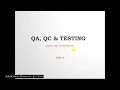 V2 QA QC or verification and validation