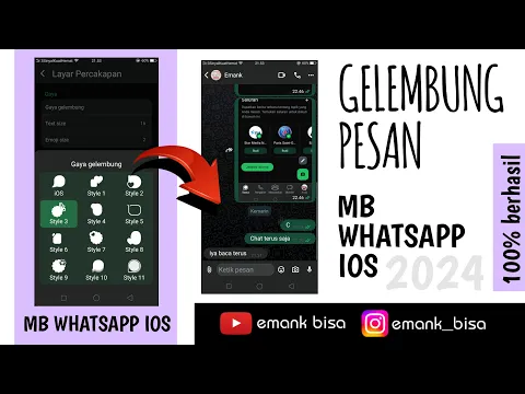 Download MP3 mengubah tampilan gelembung mb whatsapp ios 2024