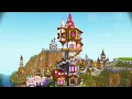 How to Build a Minecraft Wizard Tower Fantasy Medieval Tower Tutorial Step by Step