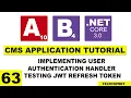 Implementing User Authentication Handler Testing Refresh Token Functionality in Angular 10 App