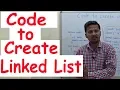 Code to create a Linked List in C Programming Data Strucutres