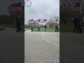 Johnny McCarty Funeral Service Flag Line and Escort
