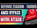 Defense Evasion AMSI Bypass MITRE ATT CK Cobalt Strike