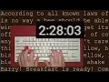 I typed the entire Bee Movie script