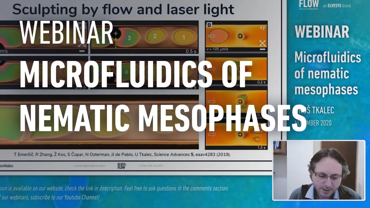 WEBINAR | Microfluidics of nematic mesophases by Uroš Tkalec