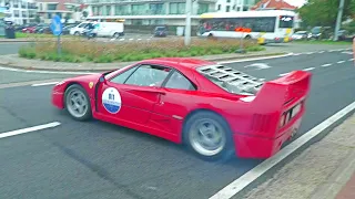 Zoute Grand Prix 2026 Iconic Rally Accelerations! Countach, Ferrari F40, RUF 993R, 8C, Murcielago