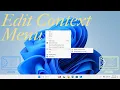 How to Edit Context Menu in Windows 11 and 10