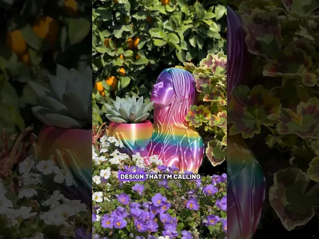 The Garden Goddess: Support-free planter with water catch tray video thumbnail