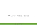 C Tutorial - Abstract Methods