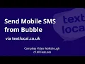 Using TextLocal Bubble io Plugin - Send SMS through TextLocal from your Bubble app the easy way