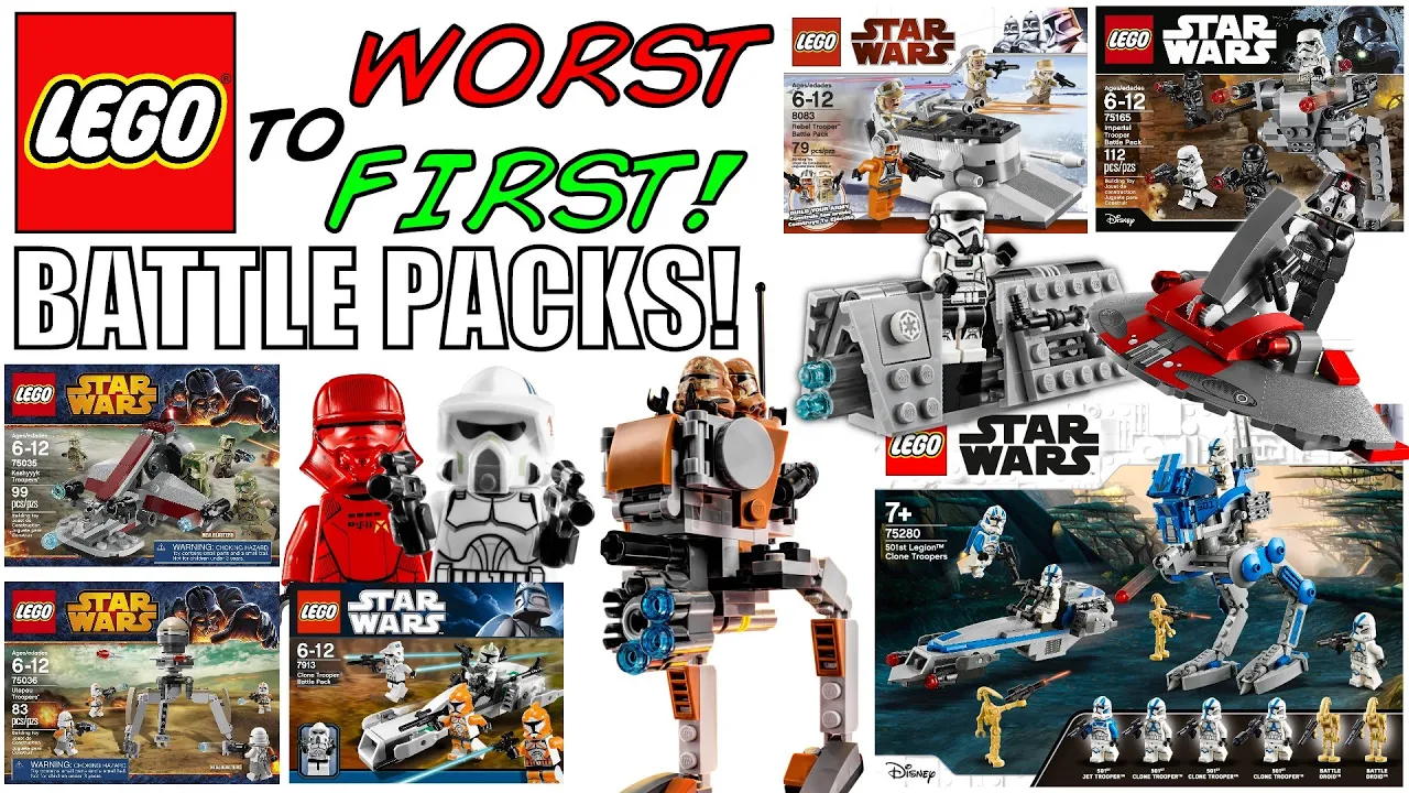 Lego - Back To History - 8014  Clone Walker Battle Pack - 2009 Lego Speed Build. 