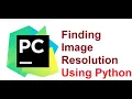 Python Image resolution using python