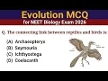 Evolution MCQs NEET Biology 2026 Top 50 MCQ Questions