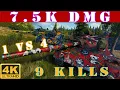 Lagu ✔️ 122 TM WoT ◼️ 7.5K Damage • 9 KILLS • 1 VS 4 ◼️ WoT Replays gameplay