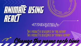 How to Create Cool Animations in React Typewriter Effect Tutorial