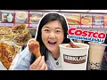 Trying EVERYTHING at TAIWAN COSTCO FOOD COURT boba bulgogi bake fried chicken combo pizza more