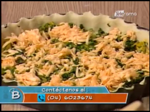 Quiche de acelga y pimiento amarillo