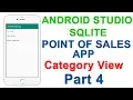 Point of Sales App using Android and Sqlite Category Part 4