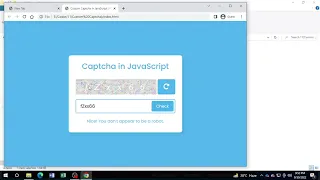 Captcha Generator HTML CSS AND JS Free Source Code Power Edge