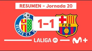 Getafe 1-1 FC Barcelona | LALIGA EA SPORTS (Jornada 20) - Resumen | Movistar Plus+